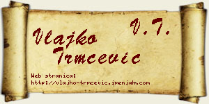 Vlajko Trmčević vizit kartica